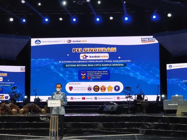 Peluncuran Platform Kedaireka dan pemecahan MURI dengan 75.000 viewers