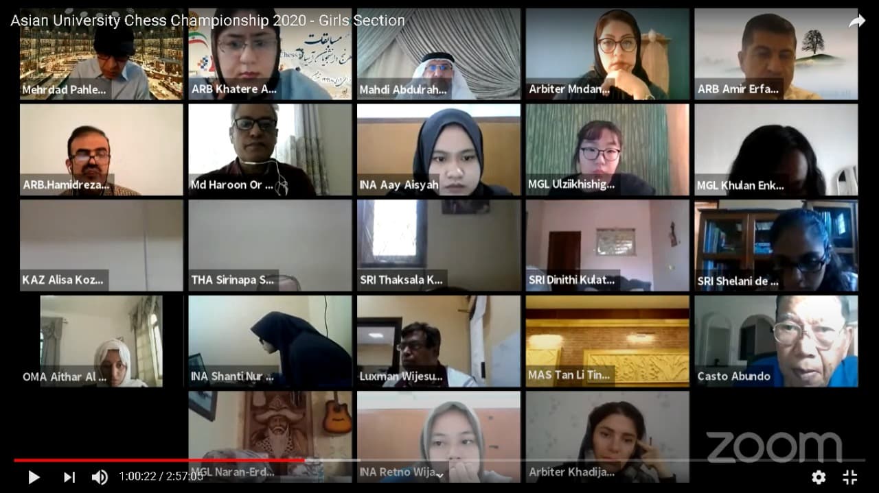 Indonesia Raih Medali Perak di Asian University Chess Championship Online