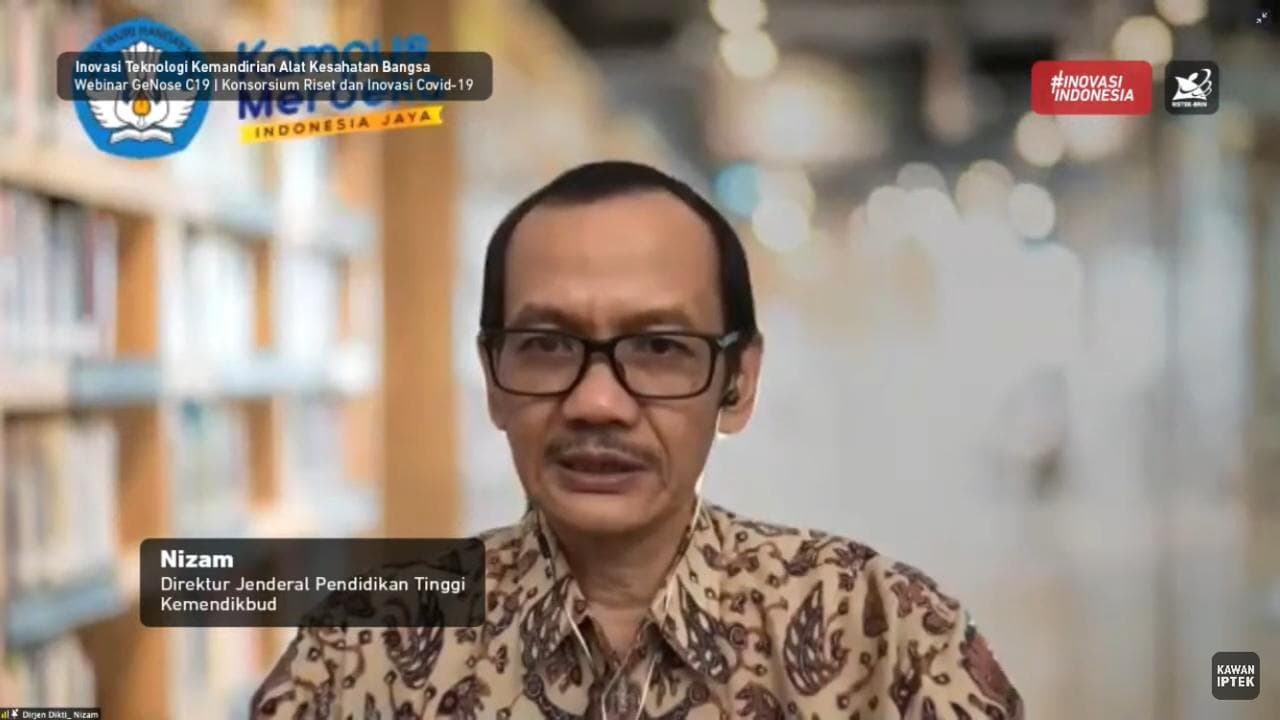 Dirjen Dikti Apresiasi GeNose C19 Hasil Inovasi Karya Anak Bangsa