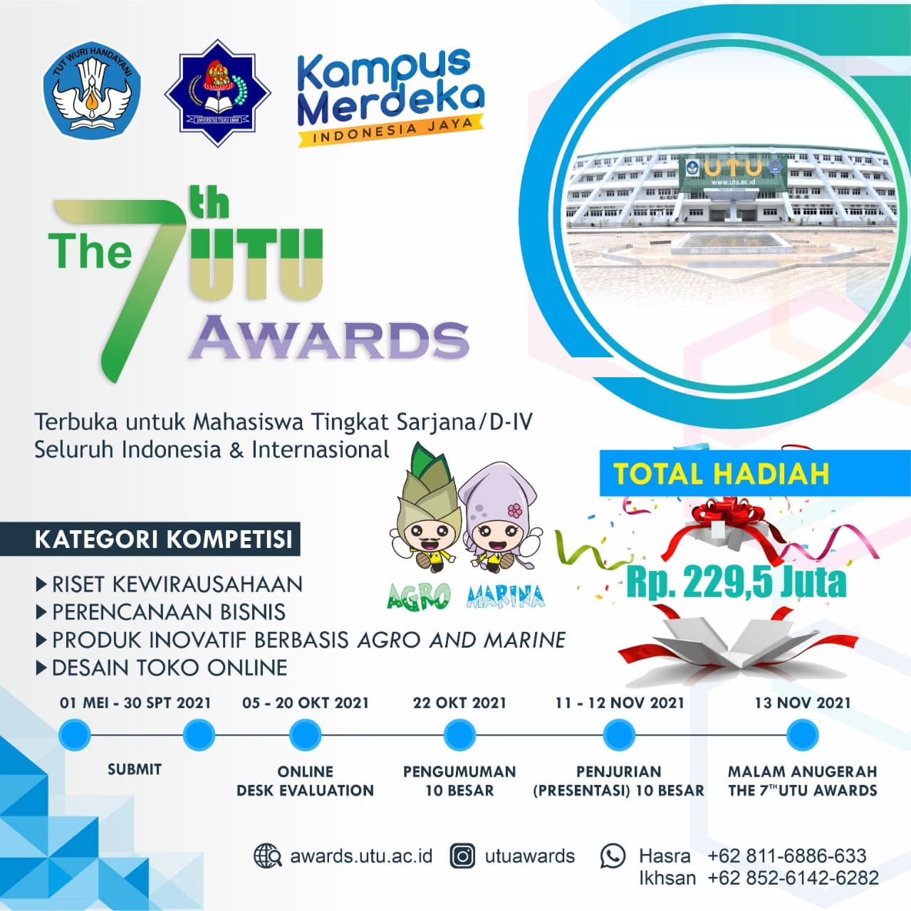 Pendaftaran 7th UTU Awards 2021, Kembali Dibuka pada 1 Mei 2021