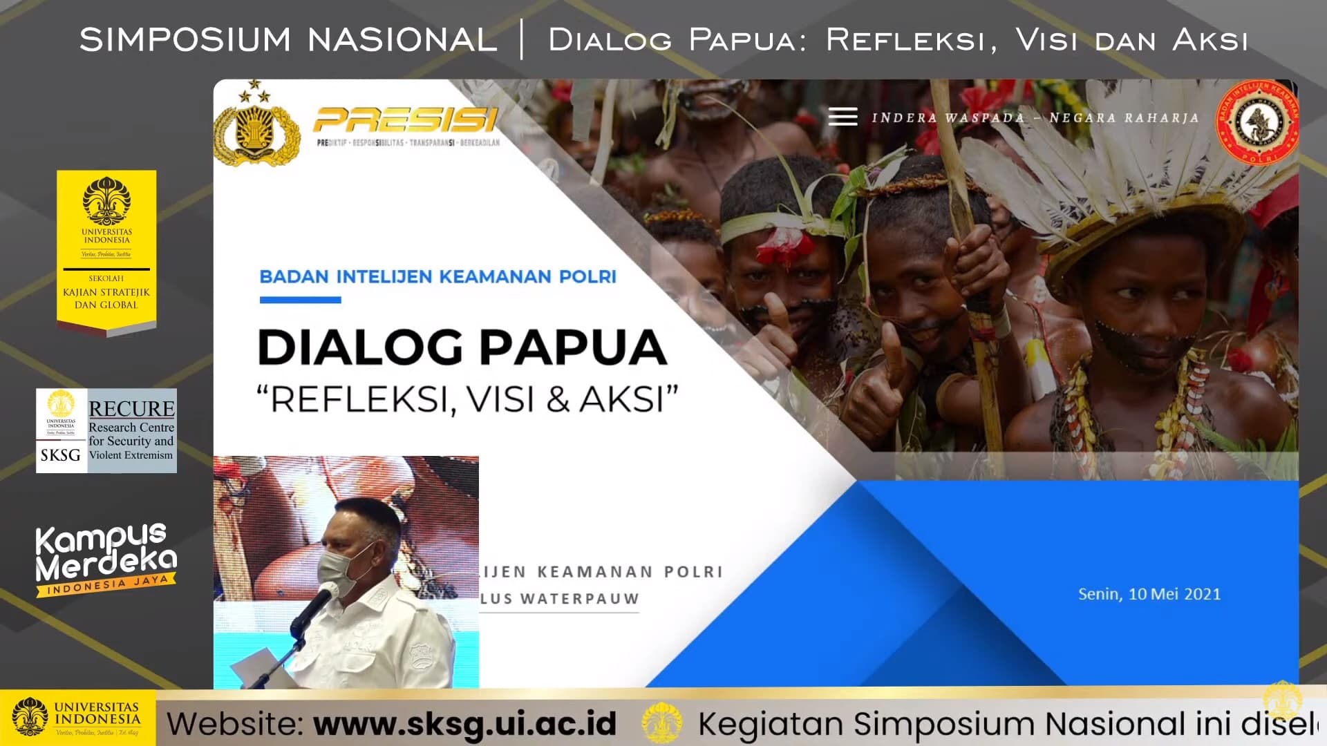 SKSG UI Selenggarakan Simposium Nasional "Dialog Papua: Refleksi, Visi, dan Aksi"
