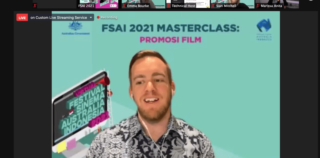 JURUSAN TELEVISI BEKERJA SAMA DENGAN AUSTRALIAN EMBASSY JAKARTA UNTUK HADIRKAN FILM MASTERCLASS FSAI 2021