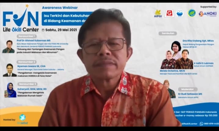 Pakar Keamanan Pangan IPB University Bahas Isu Terkini dan Kompetensi Keamanan dan Mutu Pangan