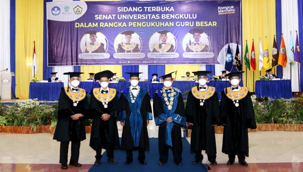 Unib Tambah 4 Guru Besar Bidang Pendidikan dan Pertanian