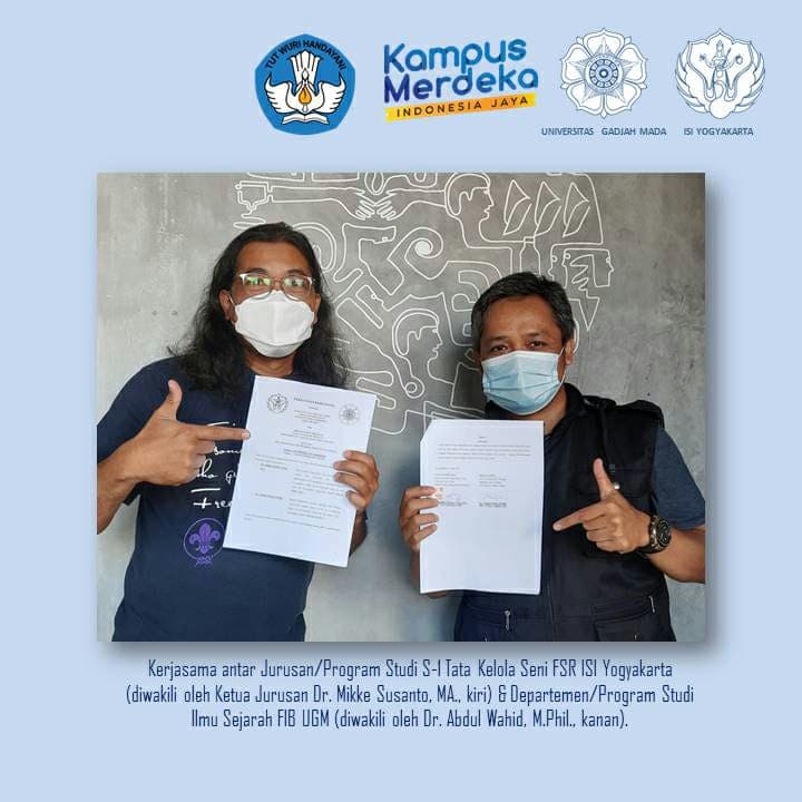 Kerja sama MBKM Prodi S-1 Tata Kelola Seni ISI Yogyakarta dan Prodi S-1 Ilmu Sejarah UGM