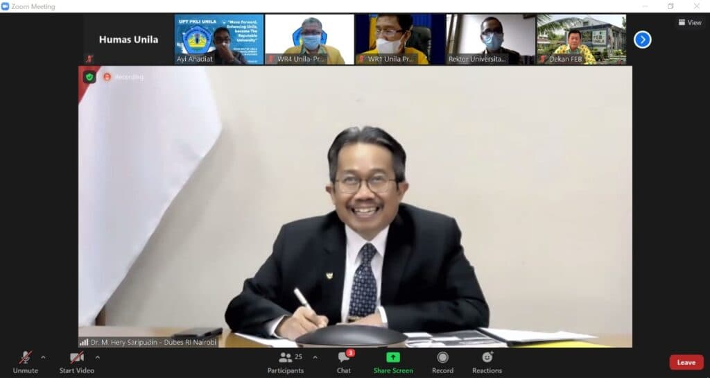 Unila Rintis Potensi Pengembangan Kerja Sama dengan KBRI untuk Kenya