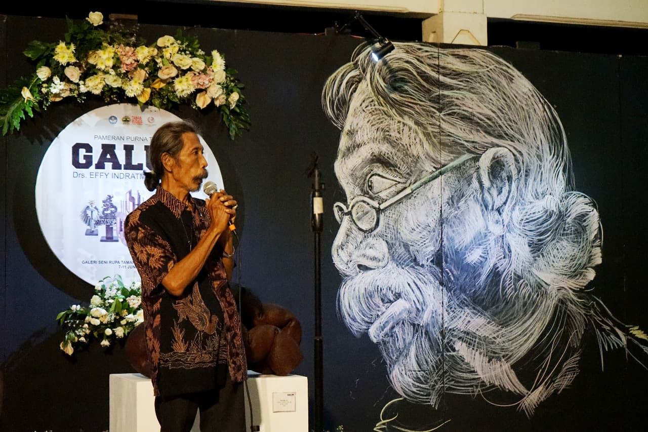 Galur, 50 Karya Patung Persembahan Purna Tugas Effy Indratmo