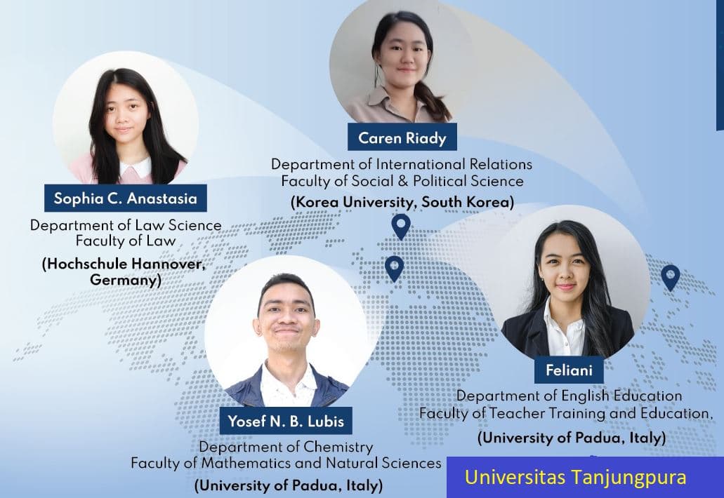 Empat Mahasiswa Universitas Tanjungpura Menerima Beasiswa IISMA, Menyukseskan Kampus Merdeka