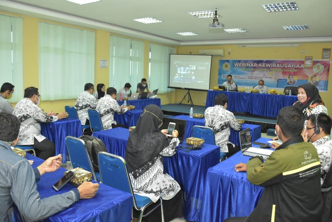 Webinar Awali Rangkaian Pekan Kewirausahaan Universitas PGRI Palembang
