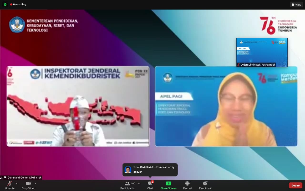 Kelola Tindak Lanjut (Tinjut) Terbaik, Ditjen Diktiristek Raih Penghargaan Wiyata Dharma Aksata