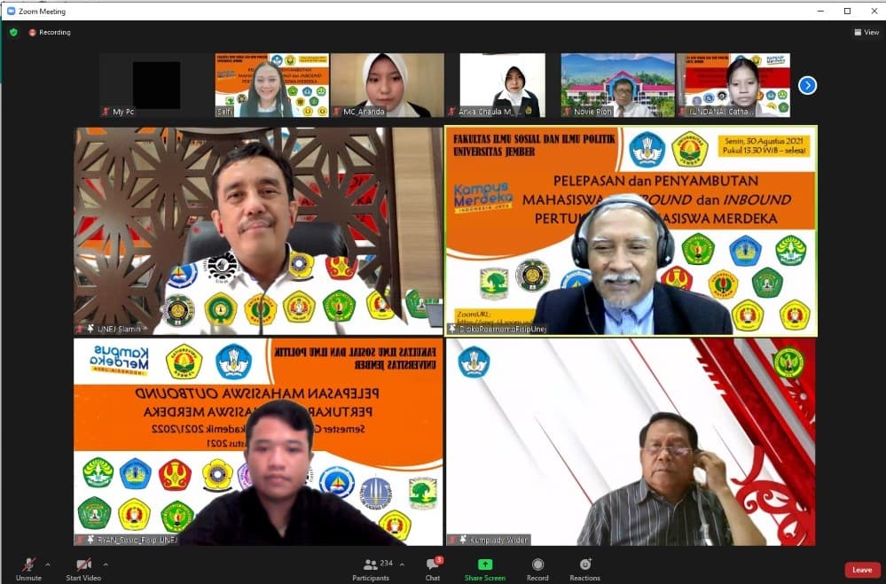 FISIP UNEJ Terima 235 Mahasiswa Program MBKM