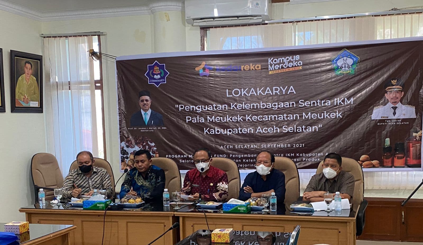 Universitas Teuku Umar Berkerjasama dengan Pemkab Aceh Selatan Gelar Pembukaan Program Macthing Fund tentang Pemberdayaan Sentra IKM Pala