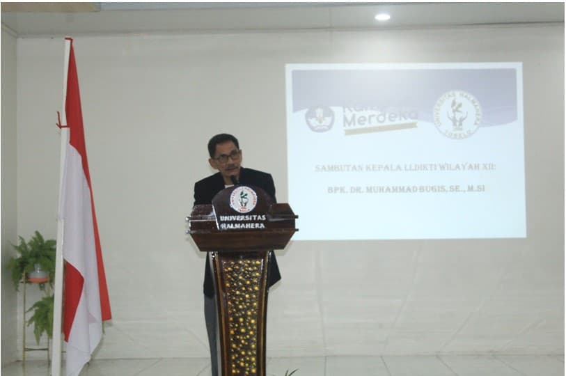 Launching Perdana MBKM (Merdeka Belajar Kampus Merdeka) oleh Kepala LLDIKTI Wilayah XII Ambon  Muhammad Bugis, SE., M.SI.  Di Universitas Halmahera