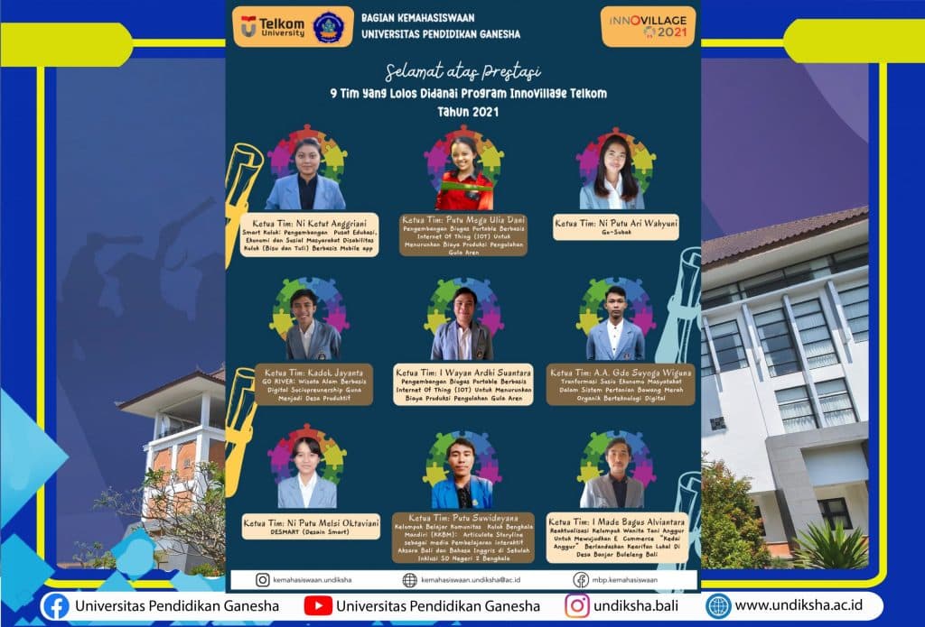 Program Innovillage, 9 Tim Undiksha Siap Menjadi Sociopreneur Muda