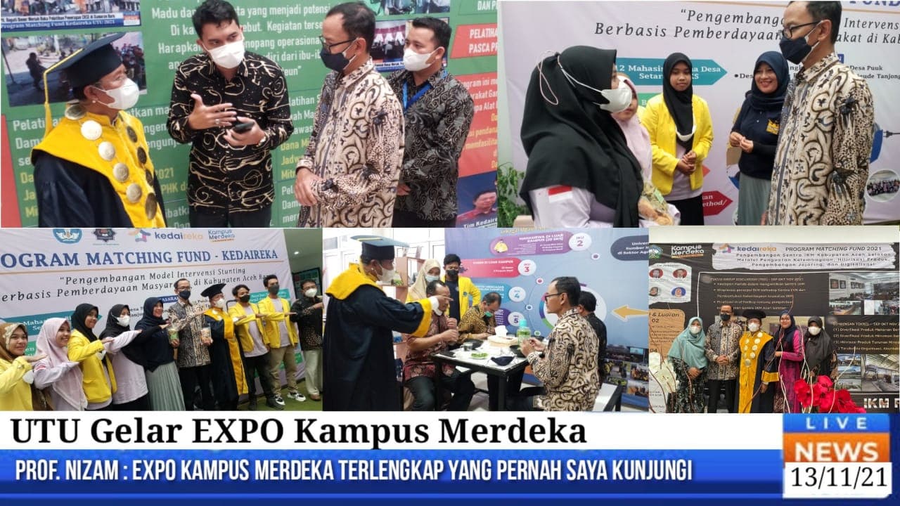 UTU Gelar Expo Kampus Merdeka, Prof. Nizam: Terlengkap di Indonesia