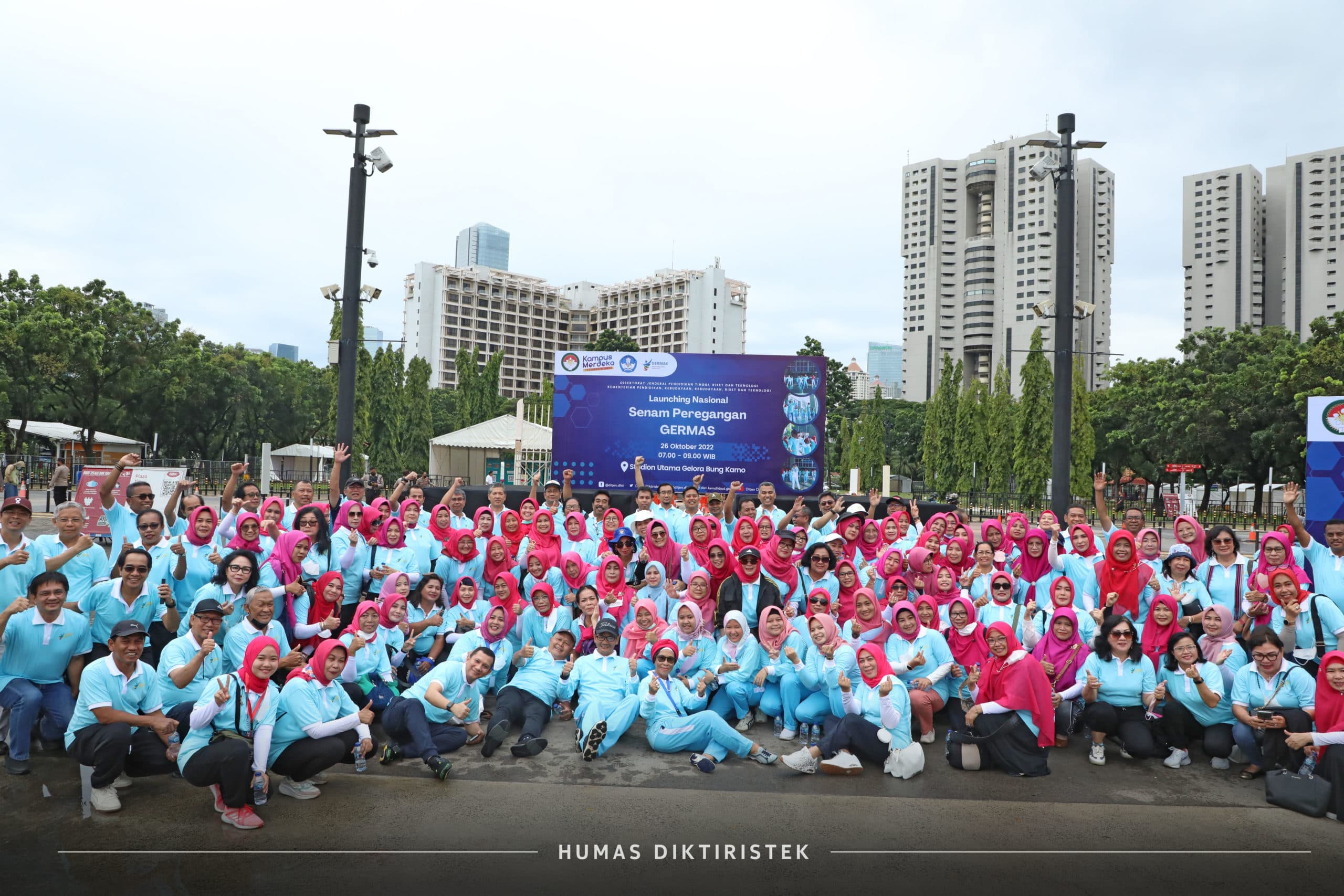 DWP Ditjen Diktiristek bersama DWP PTN se-Indonesia Luncurkan Senam GERMAS