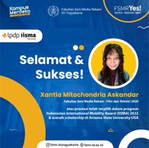Xantia Mitochondria Askandar Menjalani Perkuliahan di Arizona State University Amerika melalui Program IISMA Award 2022