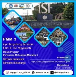 ISI Yogyakarta Menjadi Penyelenggara Program Pertukaran Mahasiswa Merdeka (PMM) Tahun 2023