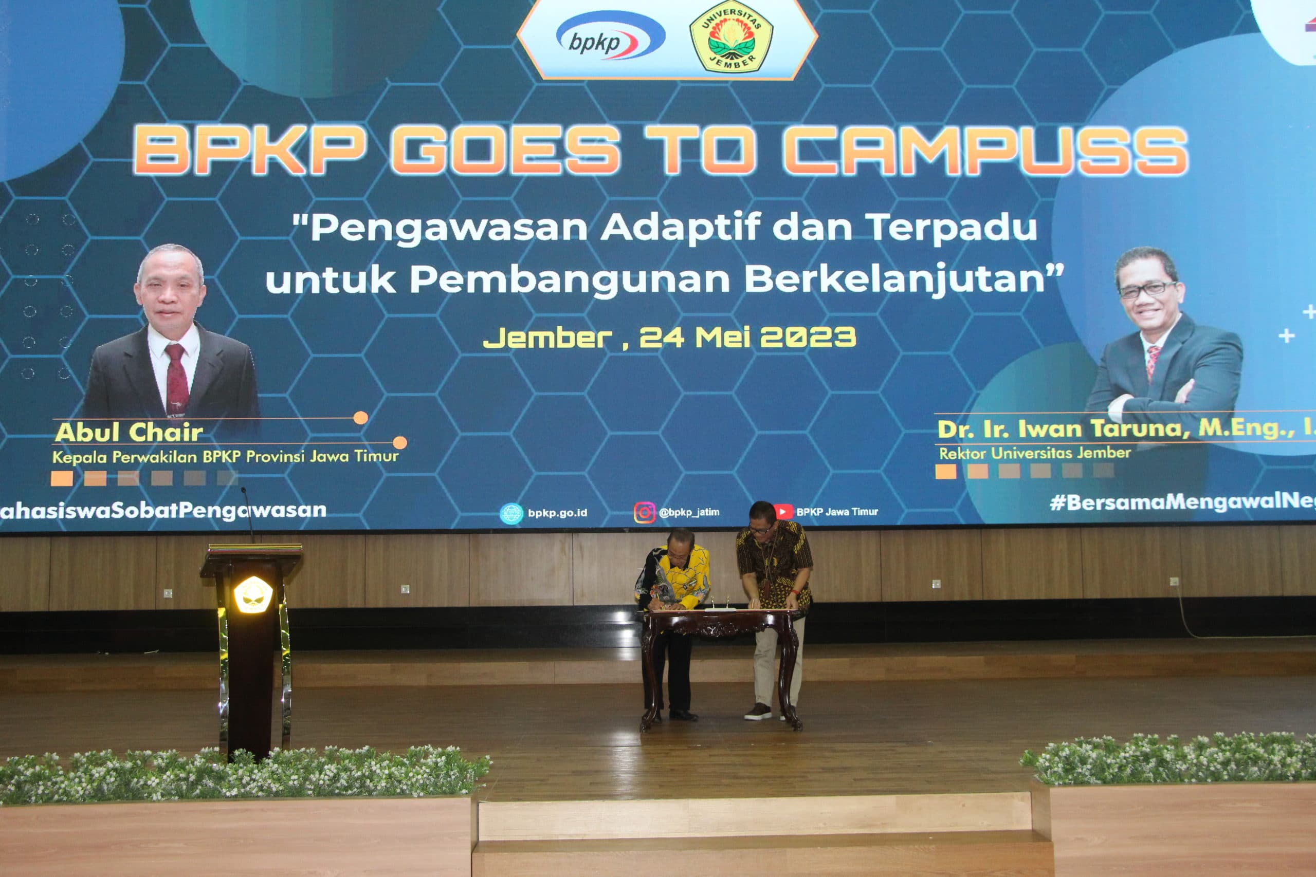 Promosikan BPKP Ke Anak Muda, BPKP Jawa Timur Gandeng Universitas Jember