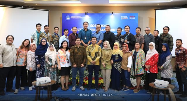 Tangkapan Lensa-Kegiatan Sosialisasi Anugerah Kerja Sama Diktiristek. (24/8).