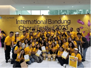 Vocalista Harmonic Choir Raih Banyak Prestasi di Internasional Bandung Choral Festival 2023