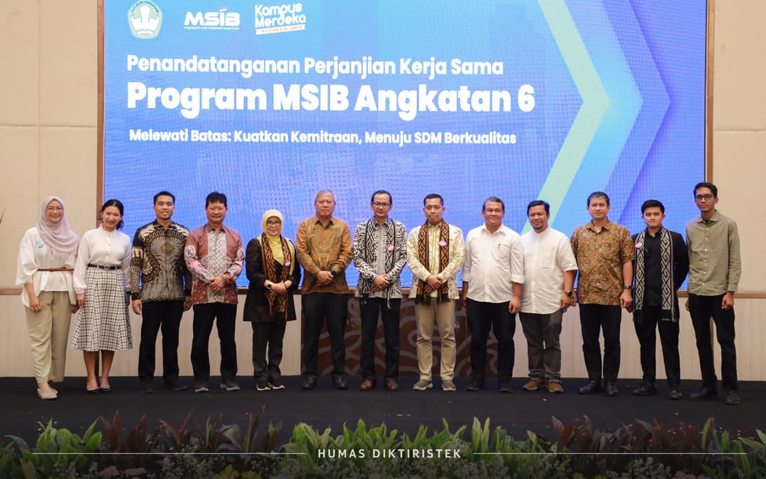 Tangkapan Lensa-Penandatanganan Perjanjian Kerja Sama Program MSIB Angkatan 6 melewati Batas Kuatkan Kemitraan, Menuju SDM Berkualitas.(20/2).