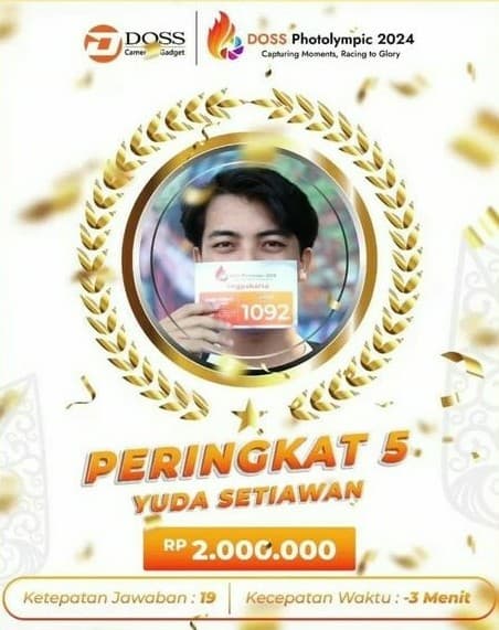 Mahasiswa Prodi Fotografi ISI Yogyakarta Raih Juara 5 DOSS Photolympic Yogyakarta 2024