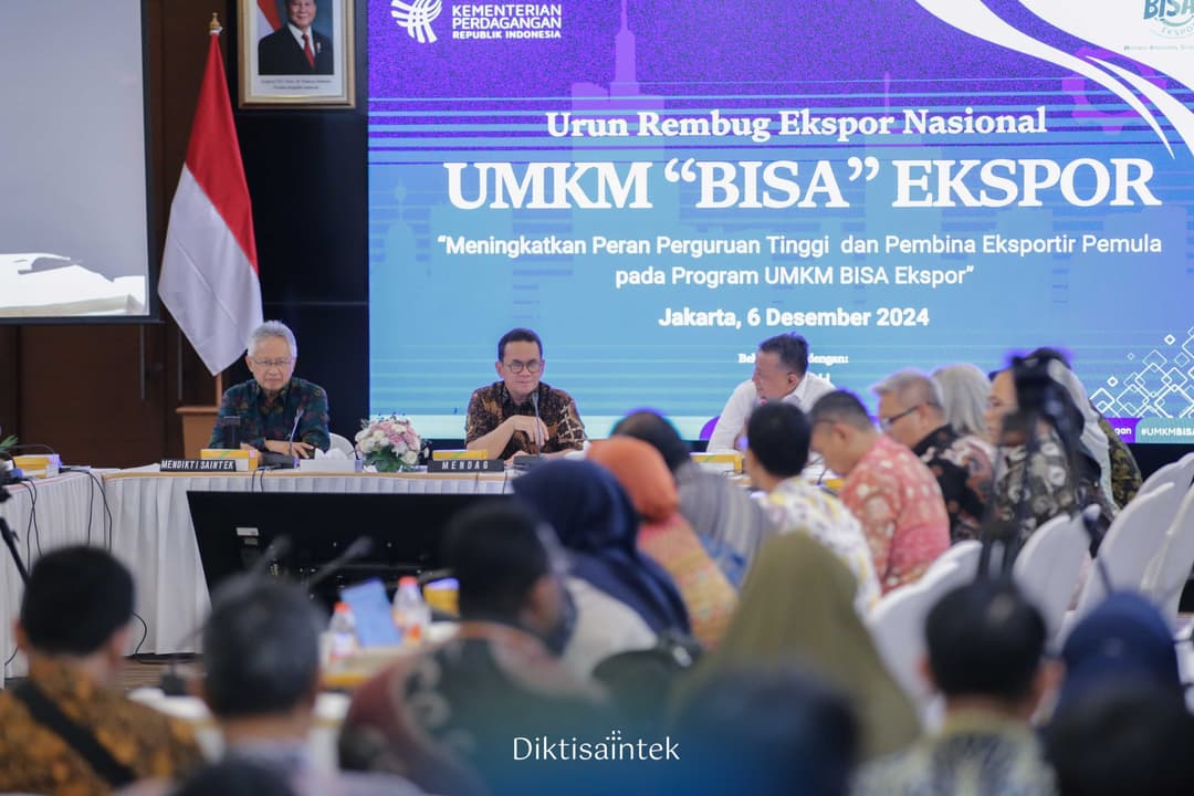 Mendiktisaintek menghadiri Urun Rembug Ekspor Nasional UMKM "Bisa" Ekspor