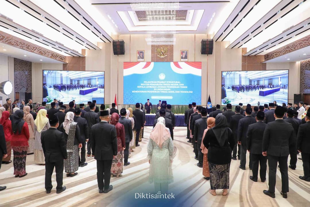 Pelantikan Pejabat di Lingkungan Kementerian Pendidikan Tinggi, Sains, dan Teknologi tahun 2025