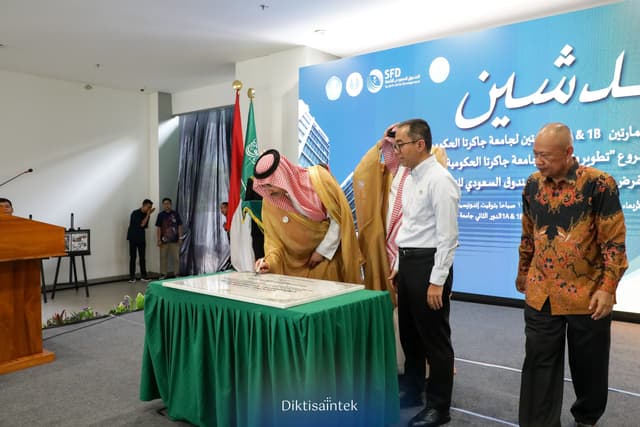 Peresmian Gedung 1A dan 1B Universitas Negeri Jakarta SFD Loan