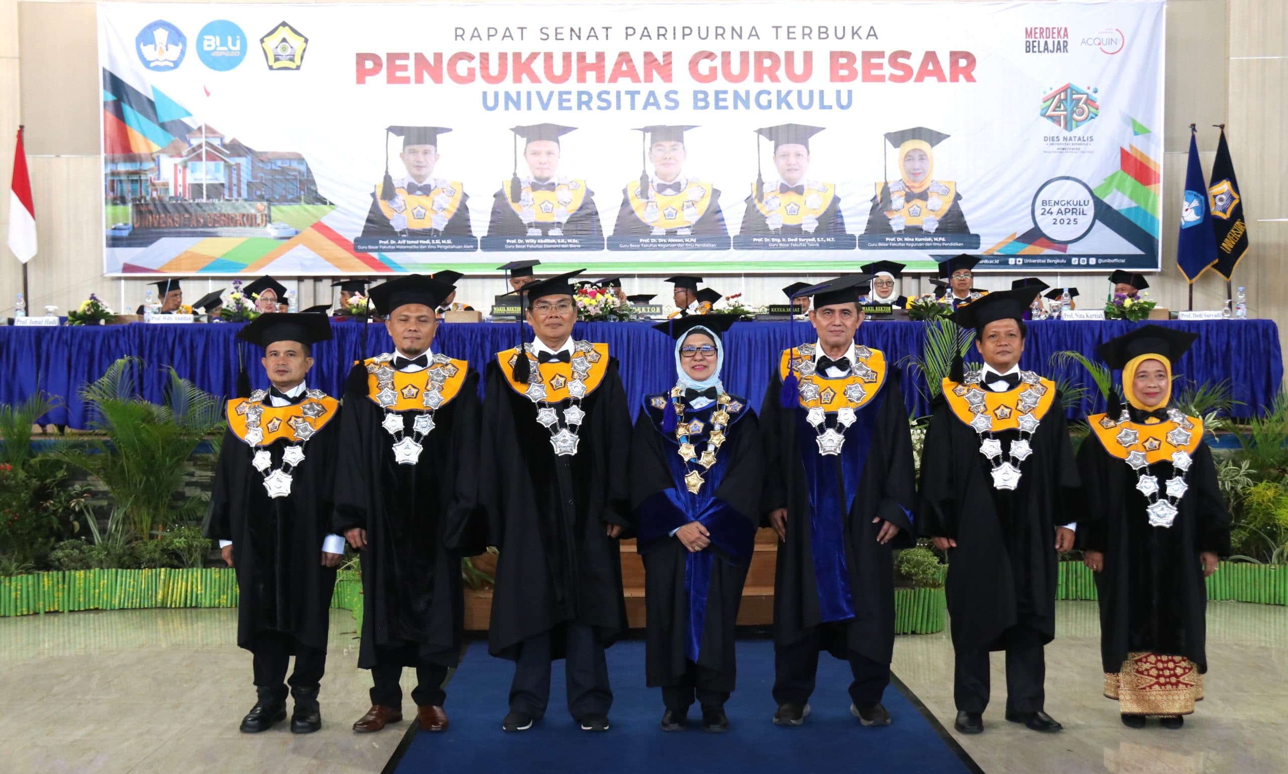 Tambah 5 Guru Besar, Bukti Unib Terus Tumbuh di Tengah Dinamika Zaman