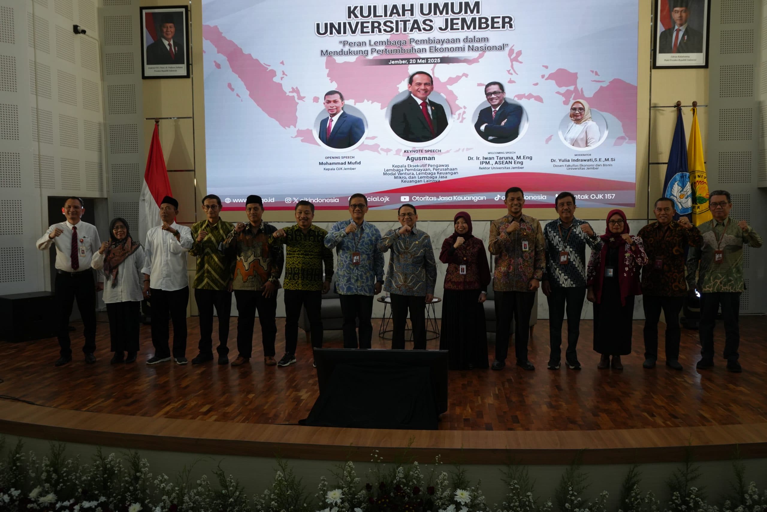 Komisioner OJK Beri Kuliah Umum di Kampus UNEJ