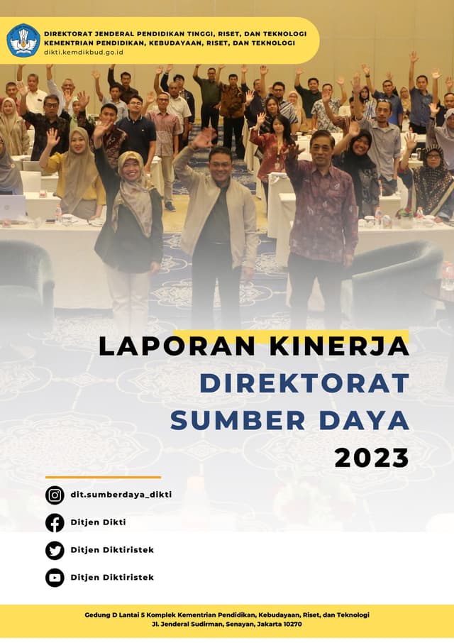 Laporan Kinerja Direktorat Sumber Daya Tahun 2023