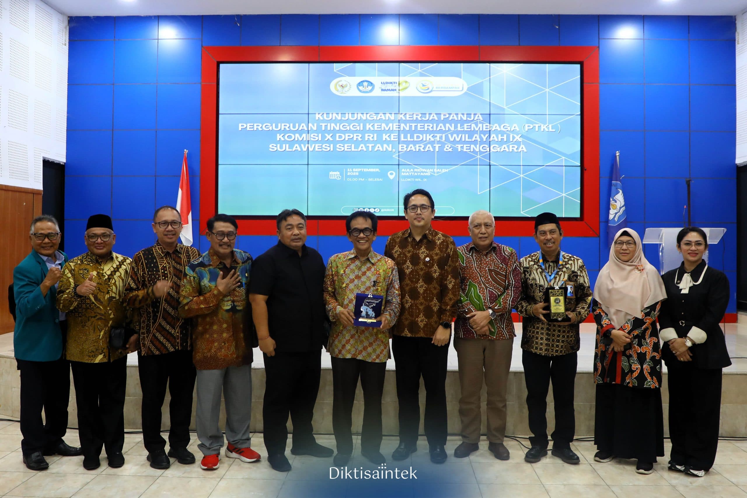 Kemdiktisaintek dan Komisi X DPR RI Dorong Penguatan PTKL di LLDikti Wilayah IX