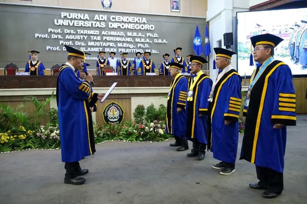 Purna Adi Cendekia: UNDIP Kenang Perjalanan Intelektual Empat Guru Besar