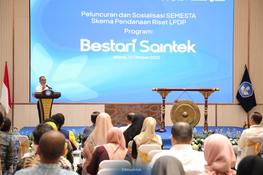 Mendiktisaintek Menghadiri Peluncuran dan Sosialisasi SEMESTA Skema Pendanaan Riset LPDP program Bestari Saintek
