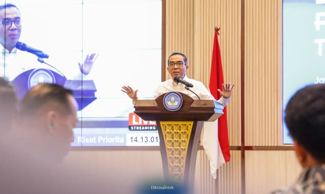 Mendiktisaintek Menghadiri Peluncuran Program Riset Prioritas Direktorat Jenderal Riset dan Pengembangan Tahun Anggaran 2026