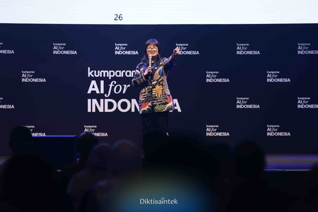 Wamendiktisaintek Stella Christie Menjadi Pembicara di AI for Indonesia 2025