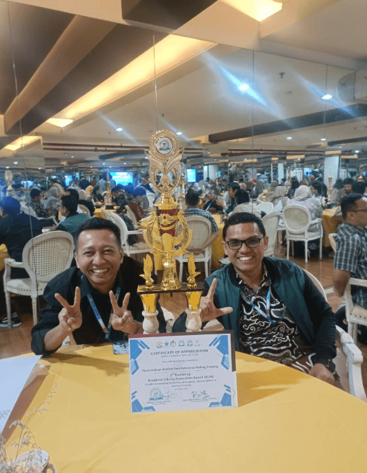 UPA Perpustakaan ISI Padang Panjang Raih Harapan II dalam Ajang Academic Library Innovation Award (ALIA) 2025 di Jakarta