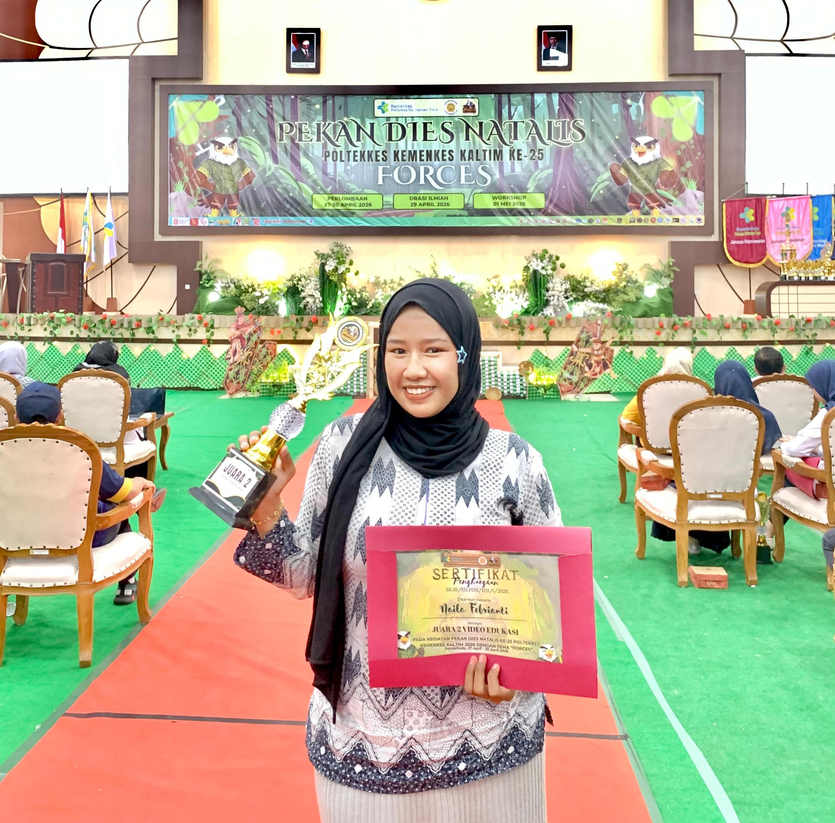 Mahasiswi Politani Samarinda Raih Juara 2 Video Edukasi Bertema “FORCES”, Wujud Nyata Kampus Berdampak