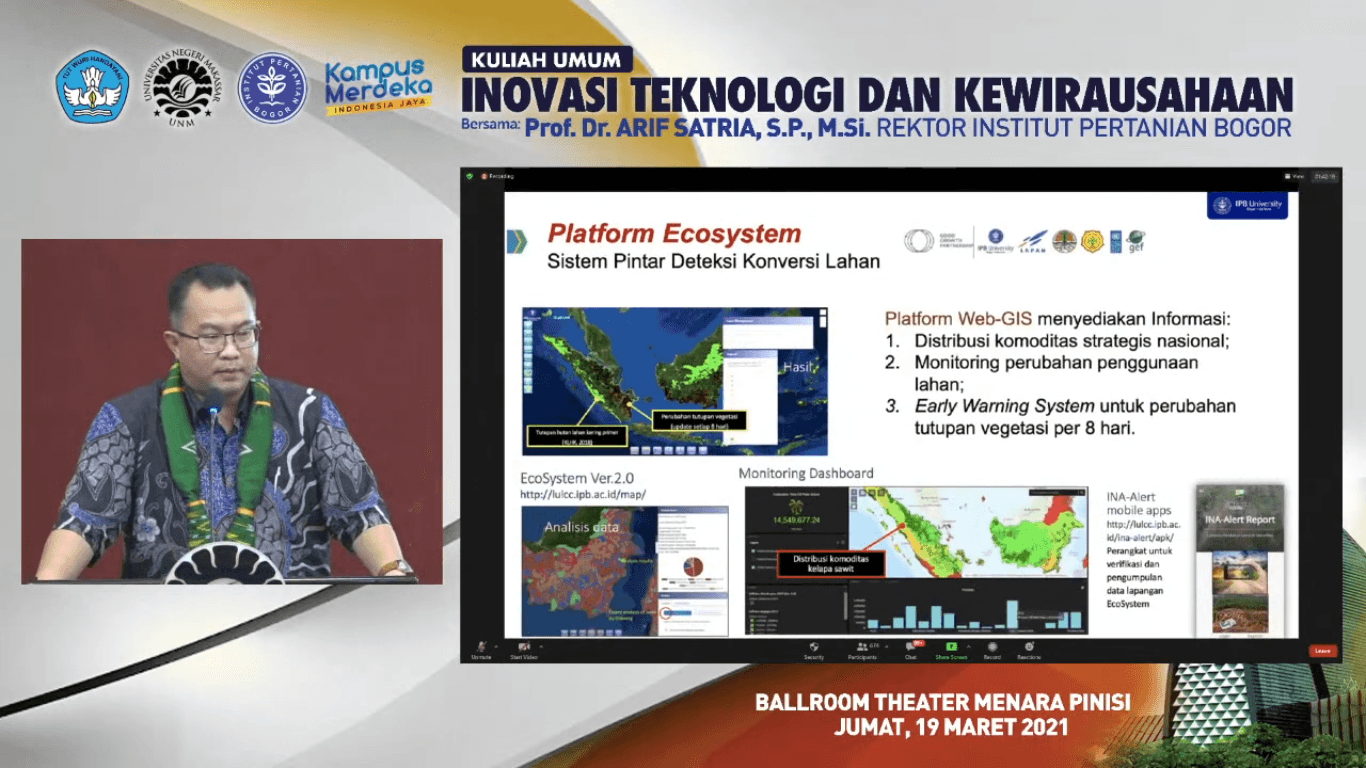 Rektor IPB University Beri Kuliah Umum di Universitas Negeri Makassar, Bahas Inovasi Teknologi dan Kewirausahaan