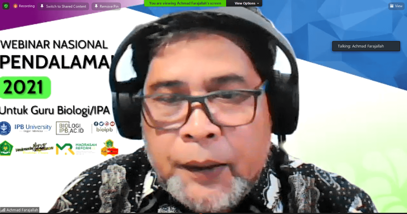 Departemen Biologi IPB University Bedah Sistem Ekskresi dan Bioteknologi di Hadapan pada Para Guru Biologi