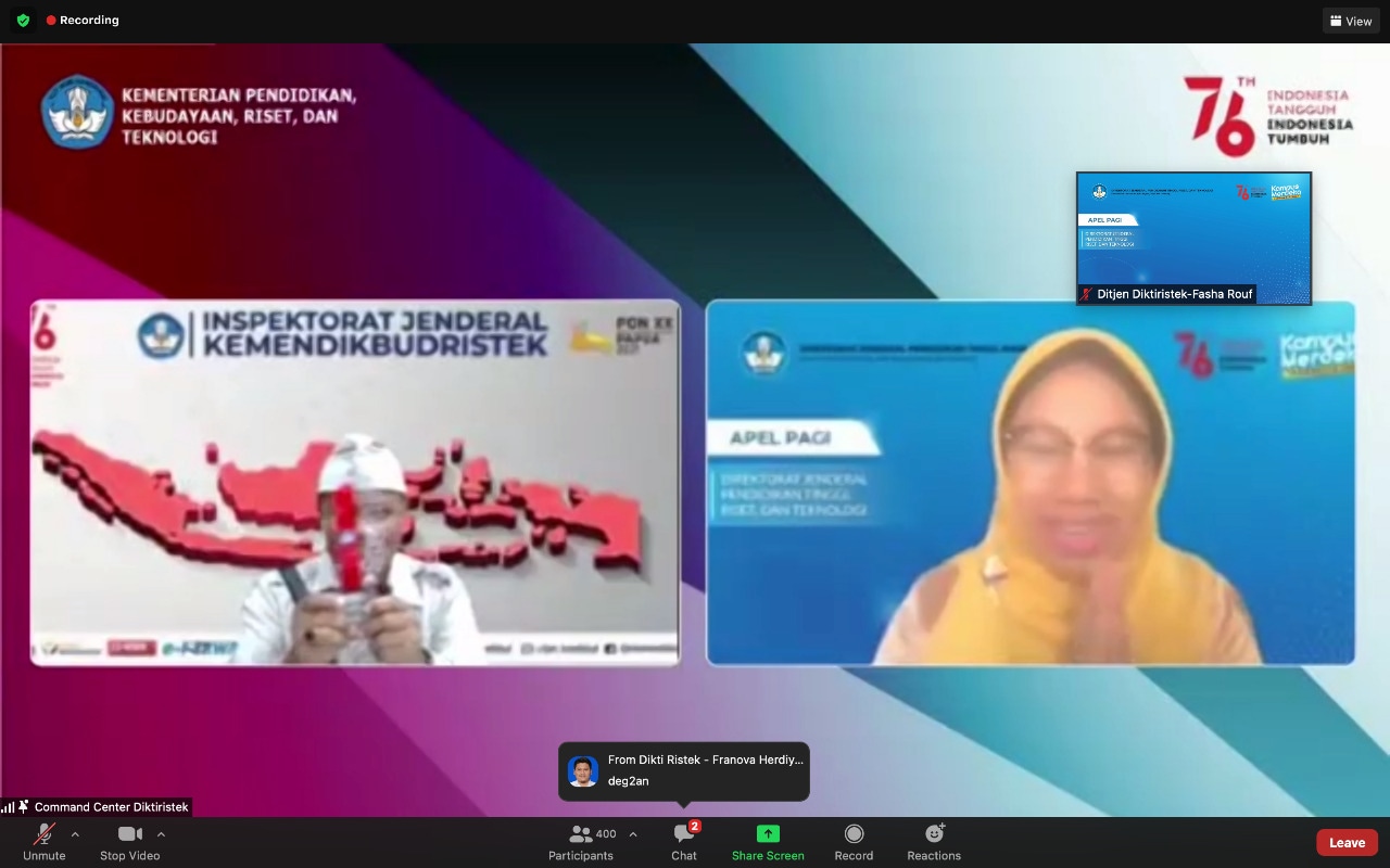 Kelola Tindak Lanjut (Tinjut) Terbaik, Ditjen Diktiristek Raih Penghargaan Wiyata Dharma Aksata