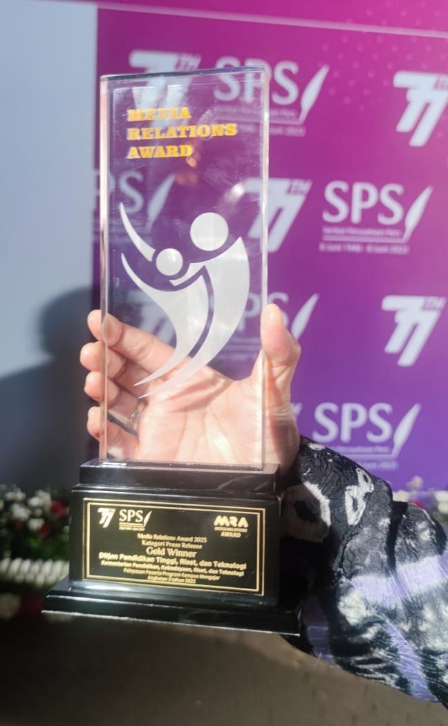 Ditjen Diktiristek Raih Gold Winner di Ajang Media Relation Awards 2023