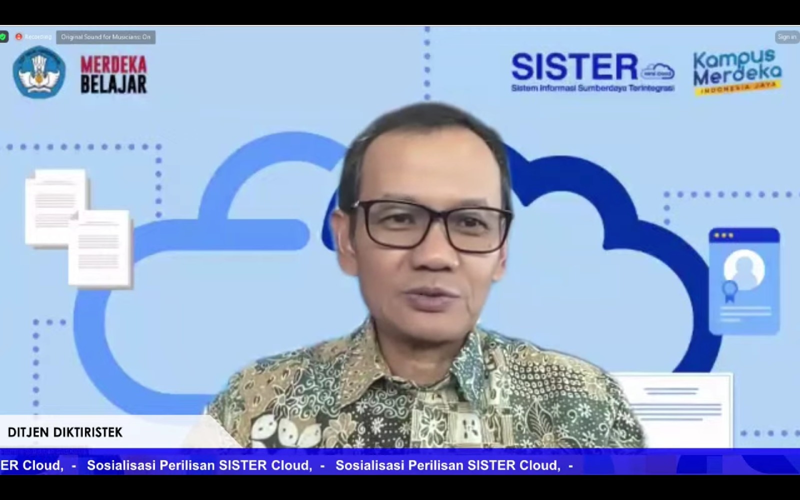 Kurangi Beban Administrasi Dosen, Ditjen Diktiristek Rilis SISTER Berbasis Cloud