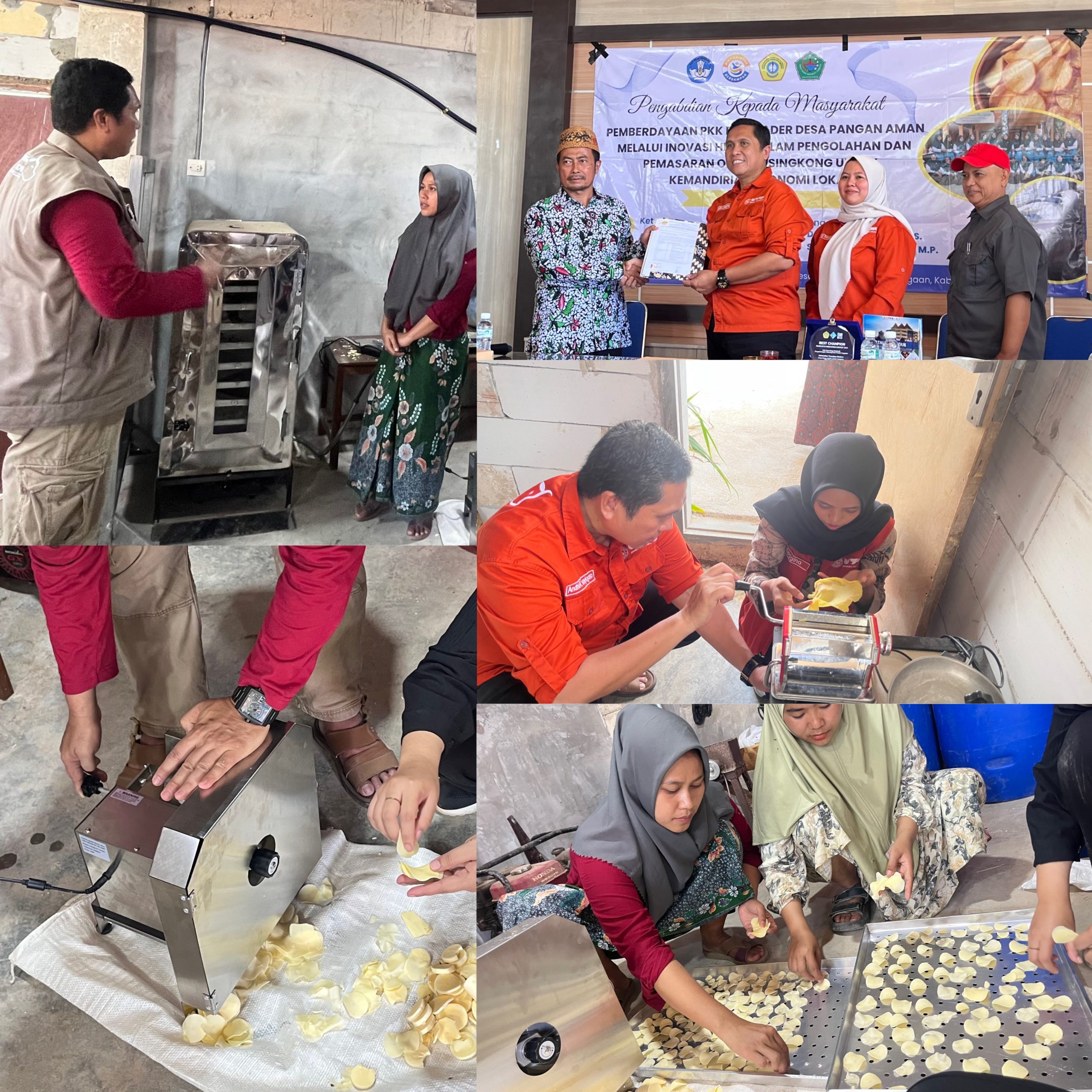UTM Dorong Pemberdayaan Ekonomi Desa Rek Kerrek Lewat Teknologi Tepat Guna Olahan Singkong