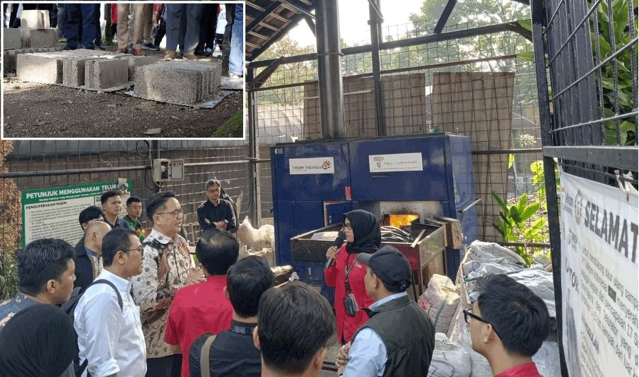 Dirjen Risbang Tinjau Inovasi Perguruan Tinggi untuk Pengelolaan Sampah Ramah Lingkungan