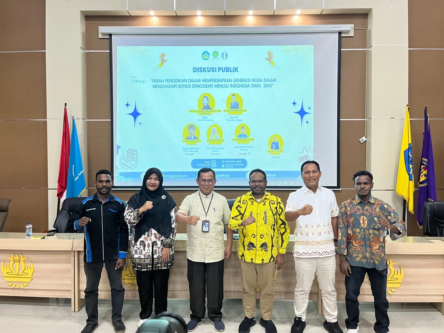 Mahasiswa Papua di Unila Suarakan Pentingnya Pendidikan untuk Indonesia Emas 2045