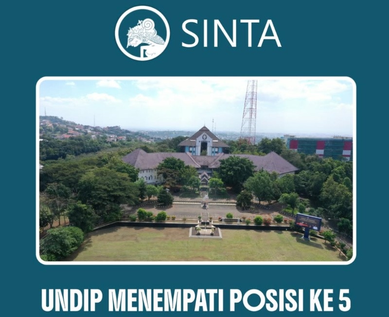 Kinerja Tridharma Makin Kuat, UNDIP Masuk 5 Besar Peringkat SINTA 2026