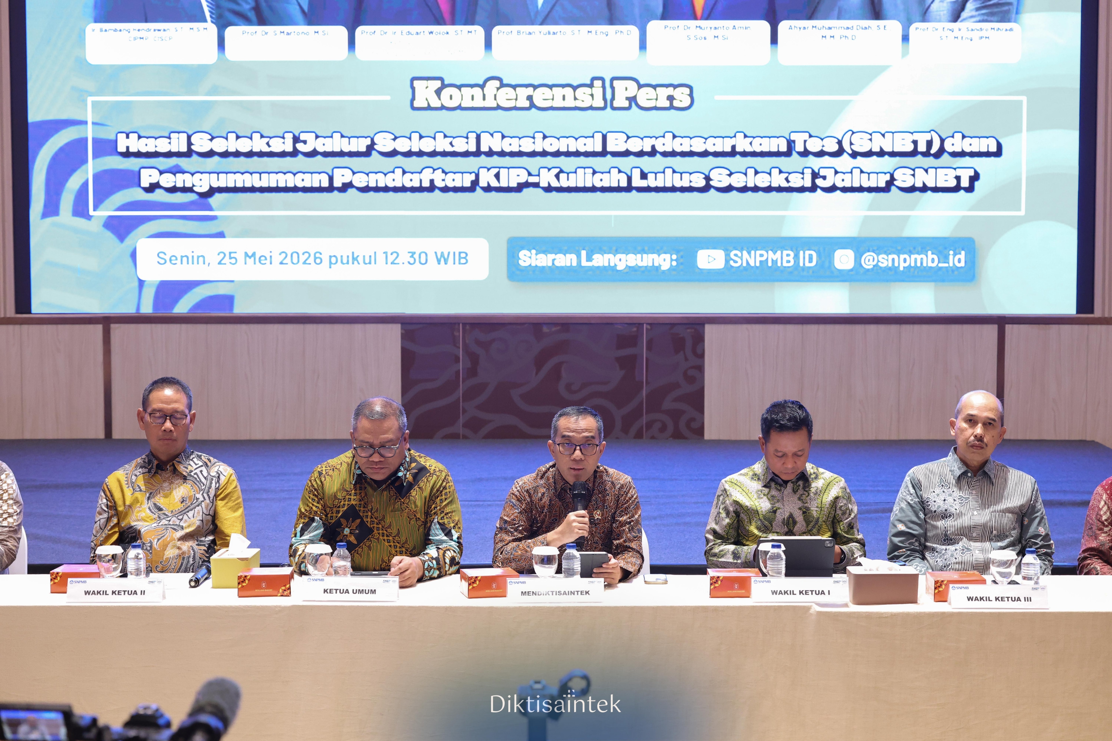Mendiktisaintek: Animo SNBT 2026 Meningkat, Sistem Seleksi Semakin Akuntabel dan Berintegritas
